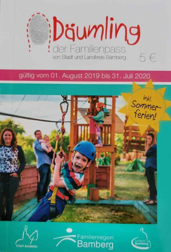Titelbild der 11. Ausgabe des Bamberger Famlienpasses "Däumling"